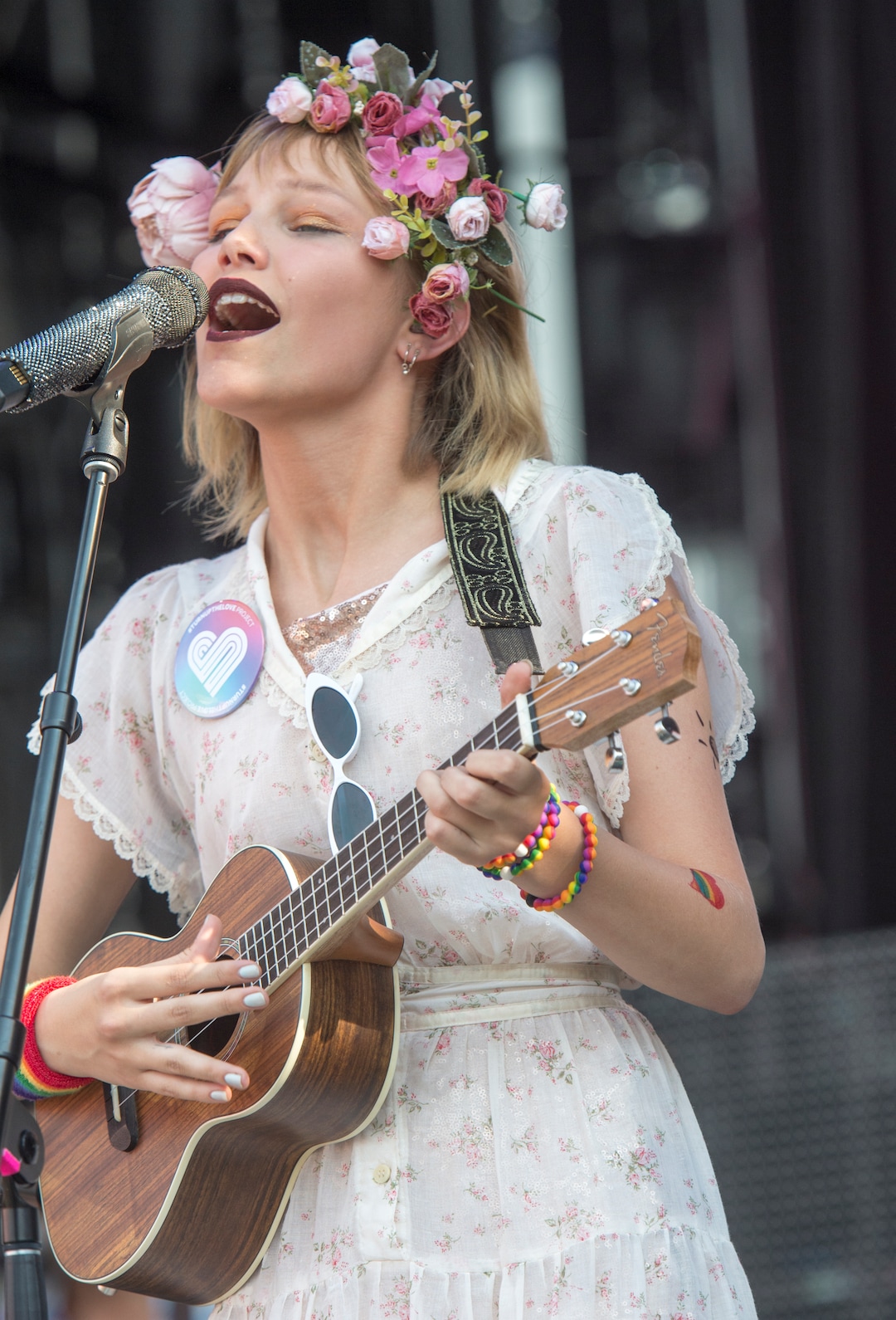 (Rick Egan  |  The Salt Lake Tribune)     Grace Vanderwaal performs at the Loveloud Festival at Rice-Eccles Stadium, Saturday, July 28, 2018. 