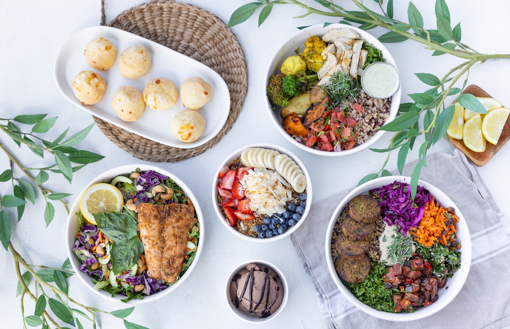 (Aubergine Kitchen) Several menu items from Aubergine Kitchen, which is opening new locations in Spanish Fork and the Salt Lake City International Airport, according to a news release.