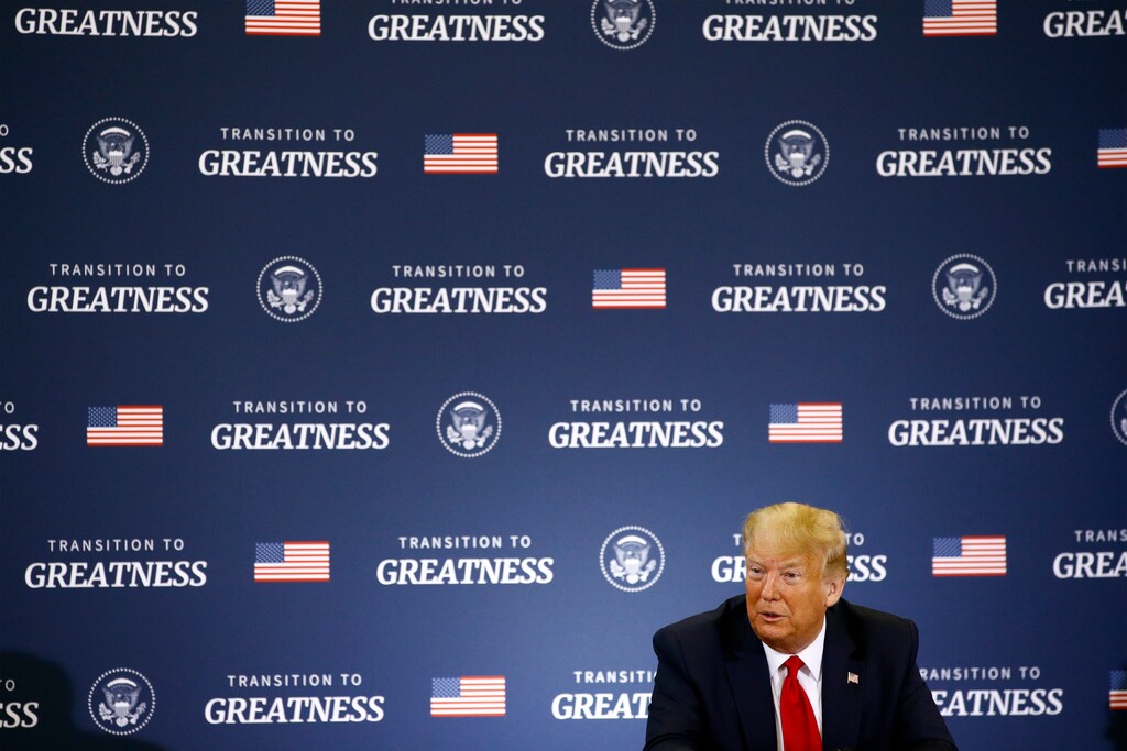 (Patrick Semansky | AP file photo)  President Donald Trump speaks at Bangor International Airport in Bangor, Maine, Friday, June 5, 2020.