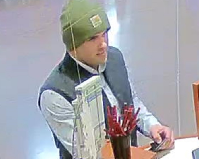(Courtesy of the FBI) This picture was taken of a man robbing a Cyprus Credit Union in South Jordan on Dec. 6.