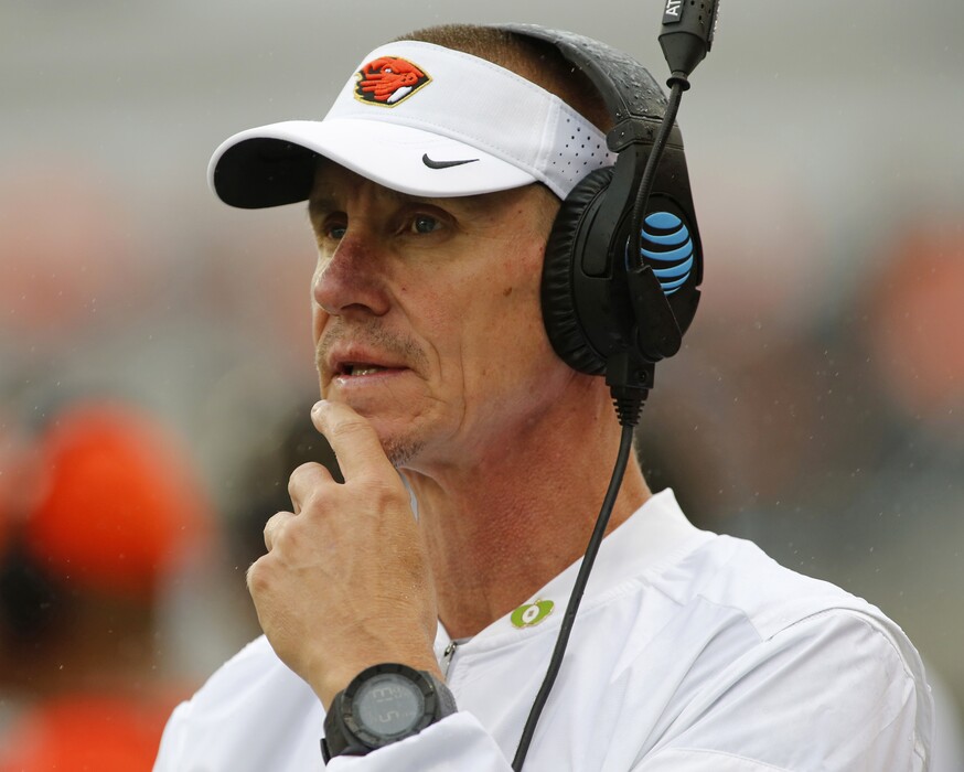 Oregon State head coach Gary Andersen during an NCAA college football game in Corvallis, Ore., on Saturday, Sept. 17, 2016.