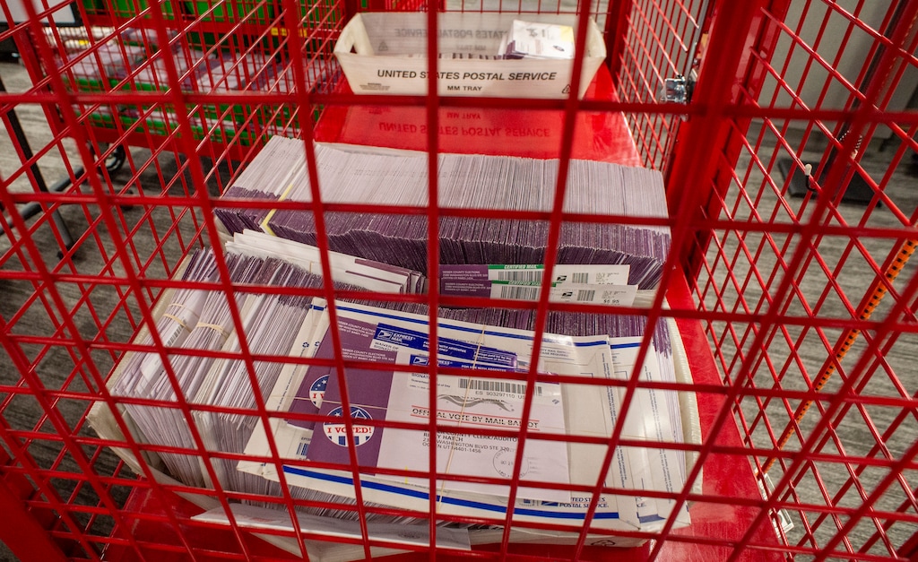 (Rick Egan  |  The Salt Lake Tribune)  Ballots are quarantined at the Weber County Elections Office on Thursday, Oct. 29, 2020.