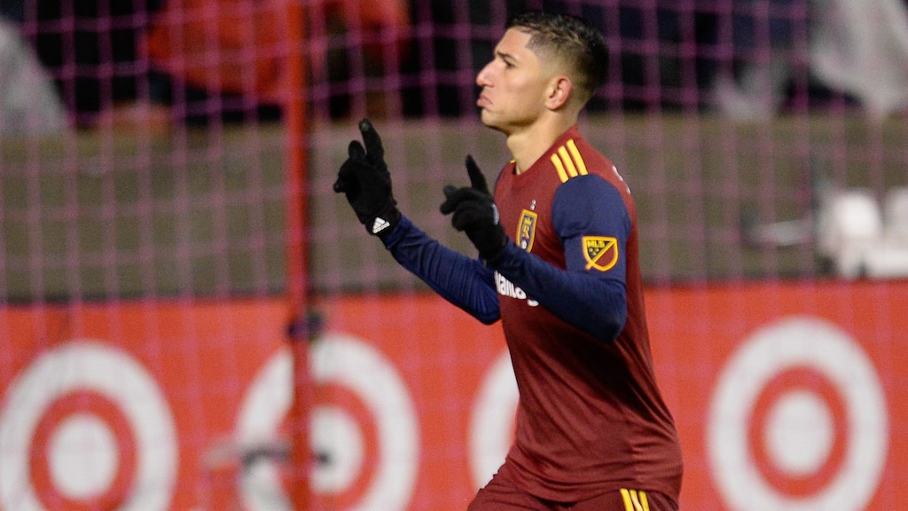 (Francisco Kjolseth | The Salt Lake Tribune) Real Salt Lake forward Jefferson Savarino, shown during a game in 2019, scored in RSL's 2-0 victory over the San Jose Earthquakes on Saturday night at Rio Tinto Stadium in Sandy.