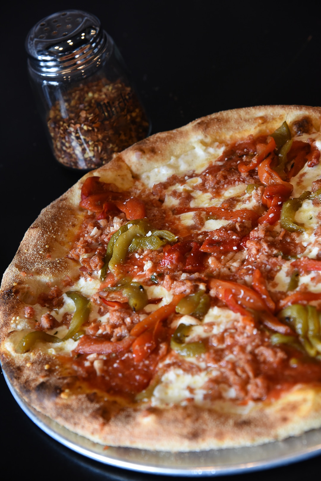 (Francisco Kjolseth  |  The Salt Lake Tribune)  The salsicca primo pizza from Wicked Peel Pizza Kitchen in Riverton.