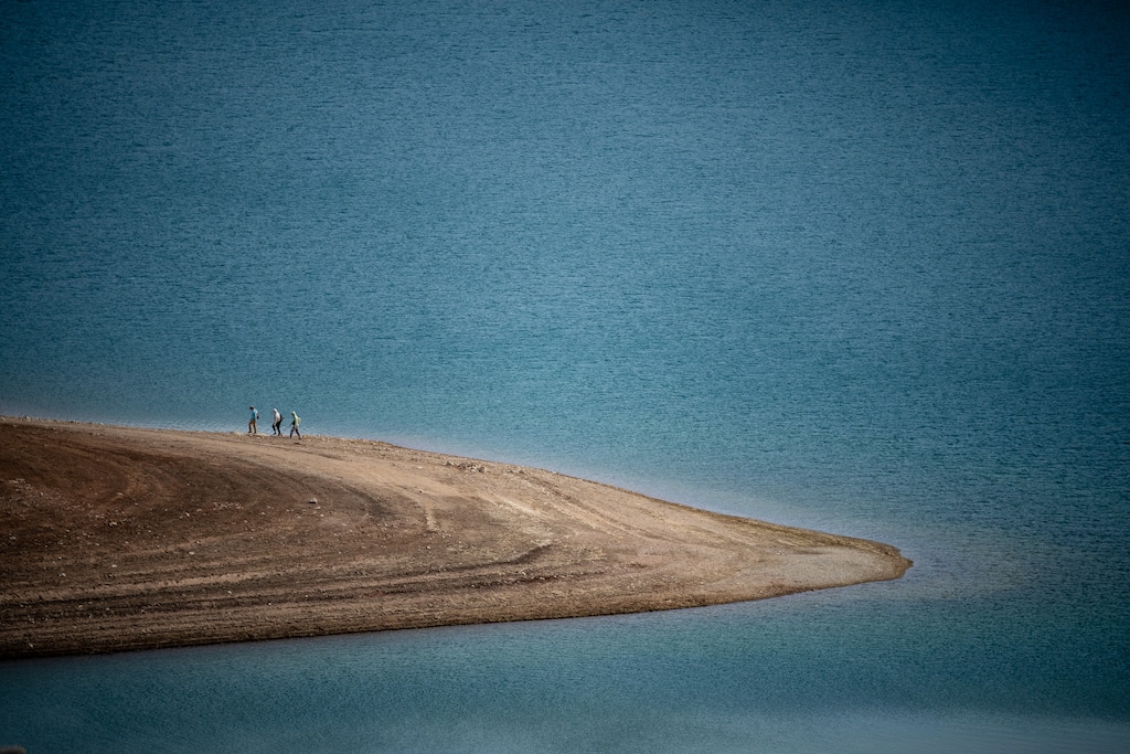 (Trent Nelson  |  The Salt Lake Tribune) Water levels at Little Dell Reservoir on Saturday, March 21, 2026.