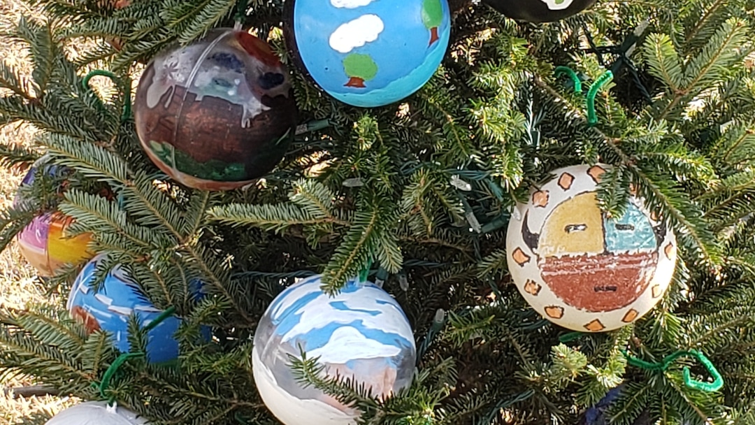 (Photos courtesy of Whitehorse High School) Students at Whitehorse High School in southern Utah made ornaments representing American Indian culture to be displayed near the White House in Washington, D.C.