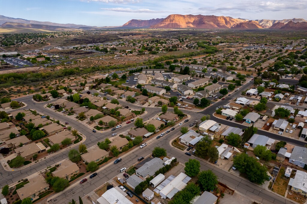 (Trent Nelson  |  The Salt Lake Tribune) Housing in St. George in May 2023. Tribune guest columnist Natalie Brown says people need to weigh carefully the personal, societal and environmental costs of the type of home they choose.