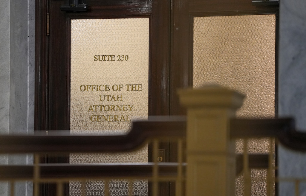 (Chris Samuels | The Salt Lake Tribune) The office of the Utah Attorney General at the Capitol, Wednesday, Nov. 15, 2023.