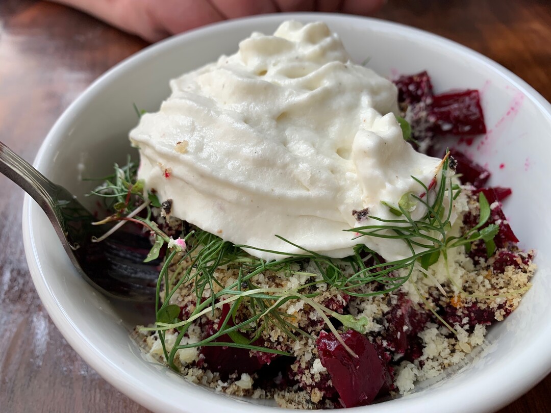 (The Salt Lake Tribune | Larrisa Beth Turner) Beet “hachees" at SLC Eatery.