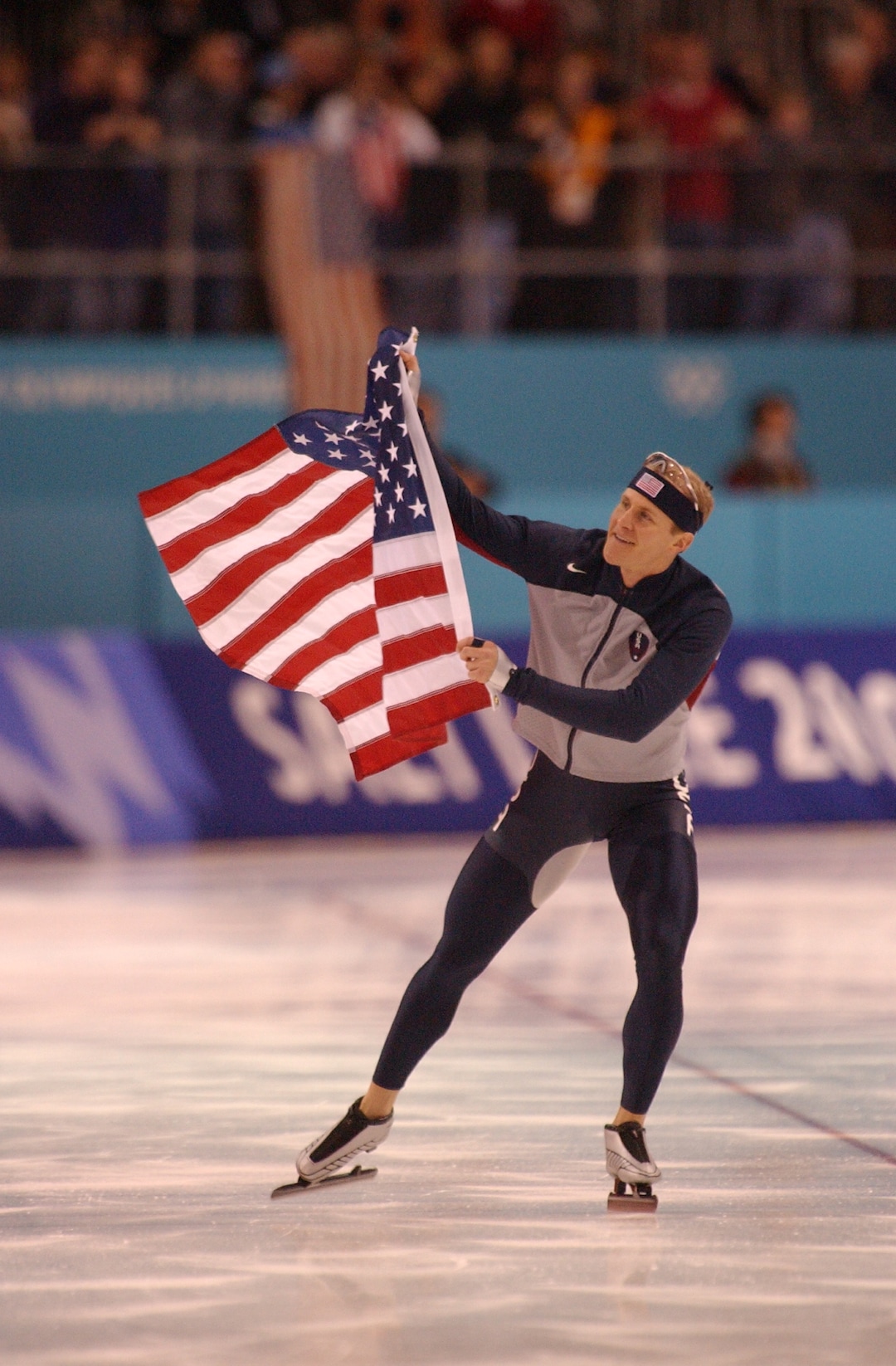 (Danny La  |  Tribune file photo) Men's Speed Skating at the E Center in Kearns, Utah, during the 2002 Winter Games.