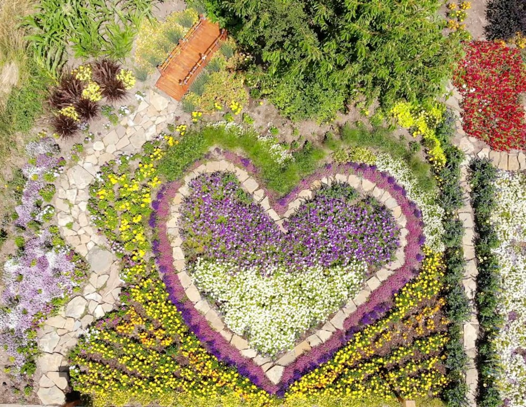 (Eli Lucero | Herald Journal) A view of the garden at the home of Bruce Bugbee and Diana West.