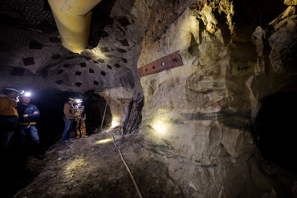 (Trent Nelson | The Salt Lake Tribune) Miners in the La Sal uranium mine on Monday, April 29, 2024. The Trump administration this week shortened the environmental review for another uranium mining project to just 14 days, citing a "national energy emergency."
