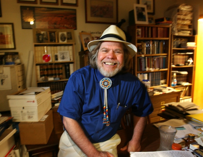 (Steve Griffin | The Salt Lake Tribune) Mormon historian Will Bagley photographed in his Salt Lake City office in 2010.