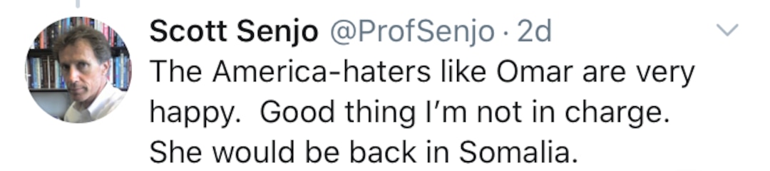(Screenshot) A tweet from the account @ProjSenjo, linked to a Weber State professor.
