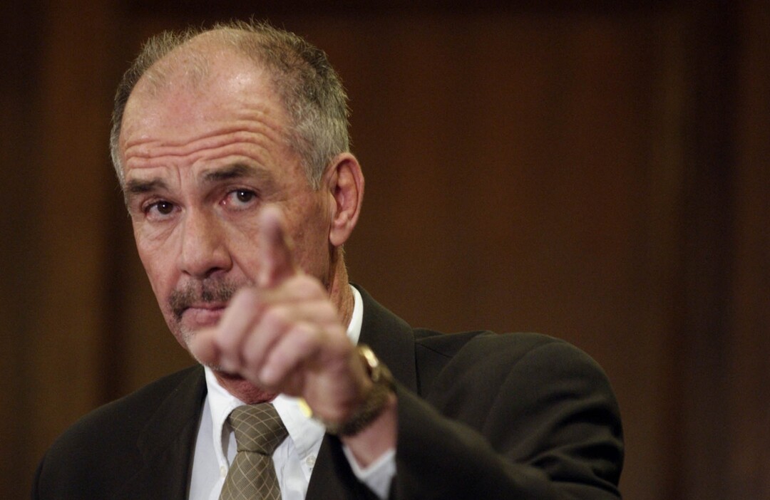 (Francisco Kjolseth  |  Tribune file photo) Utah County Attorney Kay Bryson used sheriff's office surveillance equipment to spy on Katherine Bryson's activities in her Salt Lake City condo. A police investigation initiated by Katherine Bryson resulted in no criminal charges. This file photo was from a 2004 press conference in Provo.