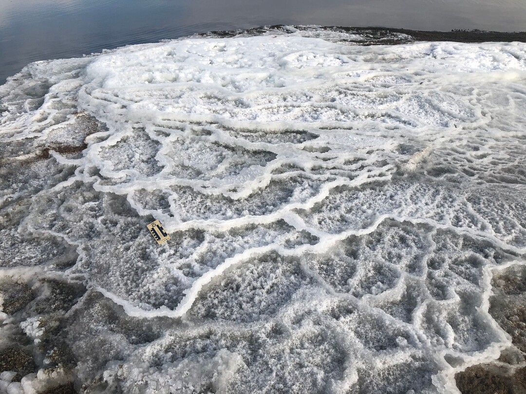 (Photo courtesy of Utah State Parks)  Great Salt Lake State Park rangers spotted these rare salt formations on the south shore of the lake in October, according to Utah State Parks officials. After investigating, staff discovered that the mounds were Glauber's salt, also known as "mirabilite." State officials say researchers are particularly interested in this formation because it may have similar features to conditions on Mars. The formations have been found in only a few places in the world, mostly in the Arctic.