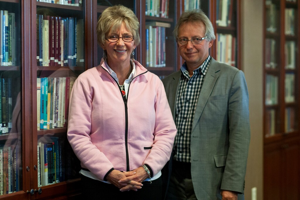 Chris Detrick  |  The Salt Lake Tribune
Fiona Givens and Terryl Givens pose for a portrait at Deseret Book headquarters in 2012.