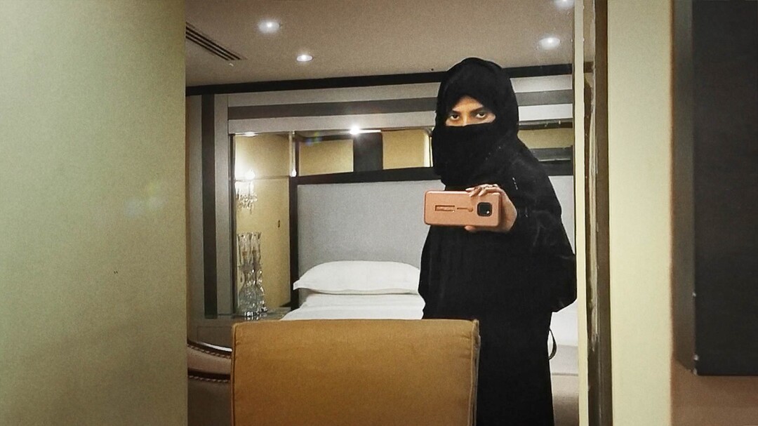 (Photo courtesy of Sundance Institute) Amjad, a woman escaping an arranged marriage in Saudi Arabia, is profiled in "Saudi Runaway," directed by Susanne Regina Meures, an official selection of the World Cinema Documentary Competition at the 2020 Sundance Film Festival.