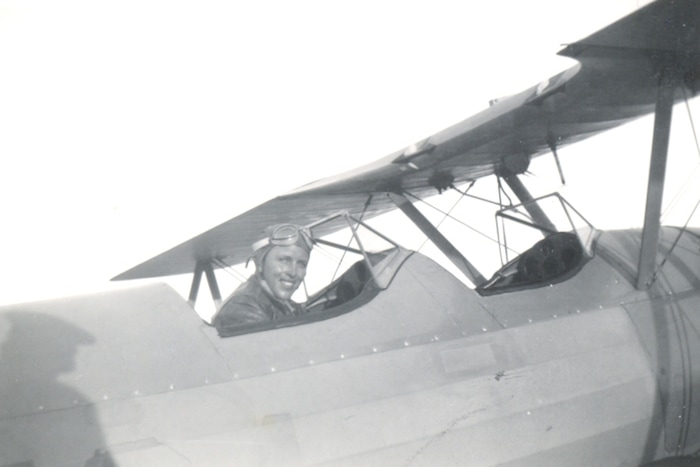 (Courtesy of the Imperial War Museum and the Lonnie Moseley family)  2nd Lt. Lonnie Moseley.