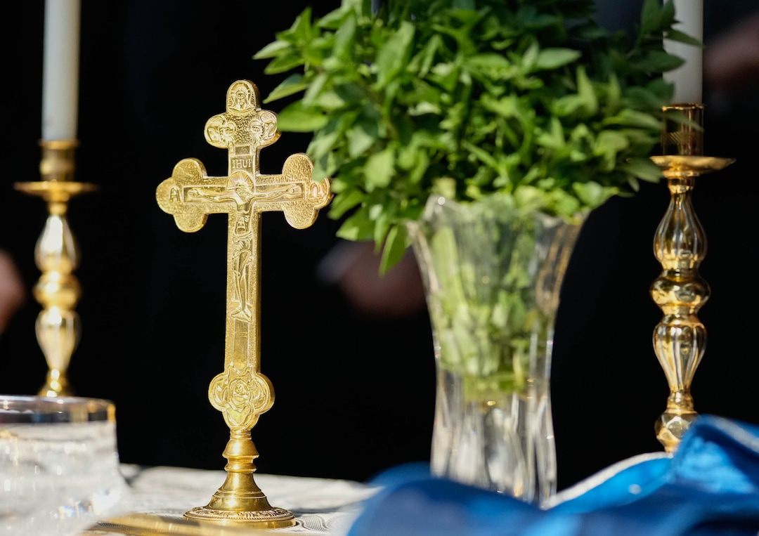 (Francisco Kjolseth  |  The Salt Lake Tribune) St. Anna Greek Orthodox Church in Sandy opens for services on Saturday, July 13, 2024, in their new church that was transformed from a garden center into a sacred sanctuary.