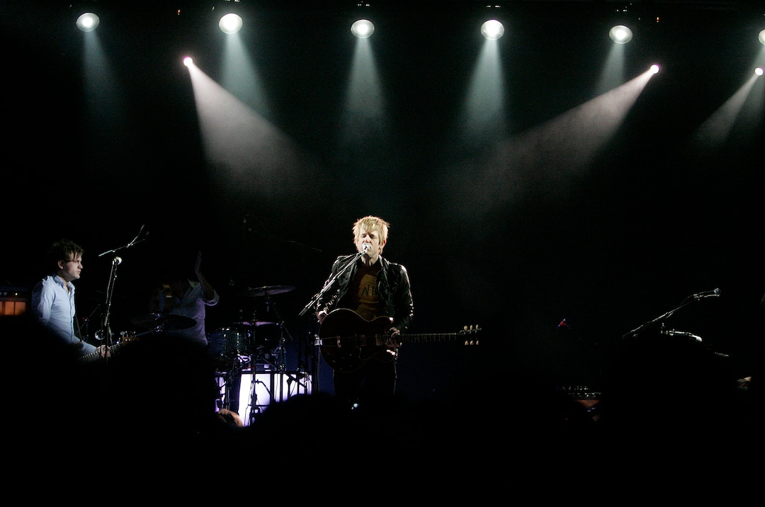 (Jim Urquhart | The Salt Lake Tribune) Britt Daniel, lead vocalist of Spoon, performs at In the Venue in Salt Lake City.