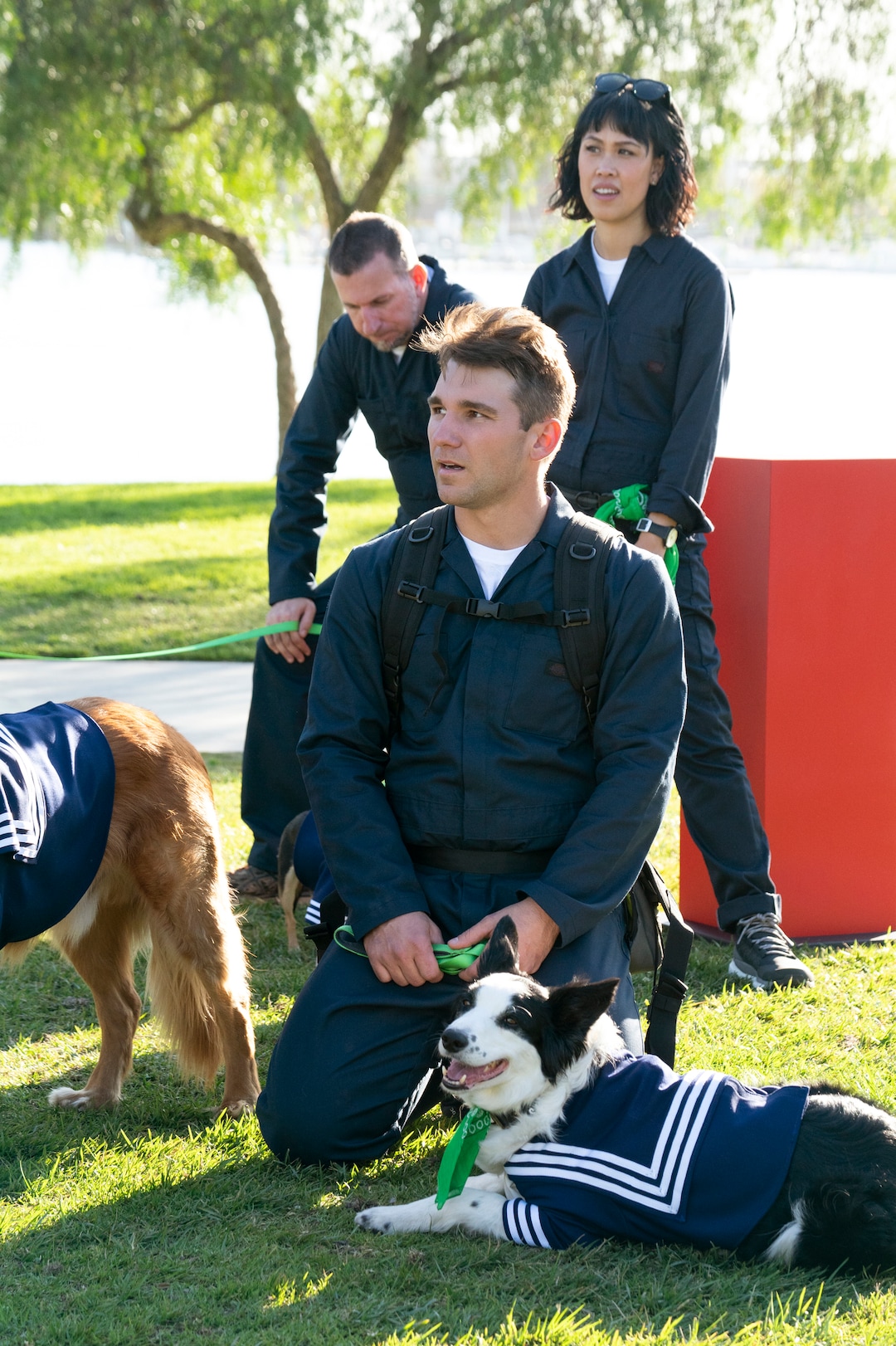 (Photo courtesy of Ali Goldstein/Amazon Studios) Utahn Mark LeBlanc and his dog, Ace, competing in Los Angeles in “The Pack.”