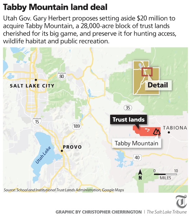 (Christopher Cherrington  |  The Salt Lake Tribune) A swath of forested big-game habitat surrounding eastern Utah’s Tabby Mountain has long been a sore point among the state’s land managers.