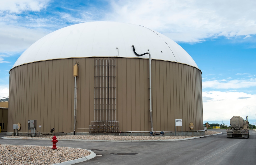 (Rick Egan  |  The Salt Lake Tribune)   A digesters at Wasatch Resource Recovery in North Salt Lake.  Friday, May 24, 2019.