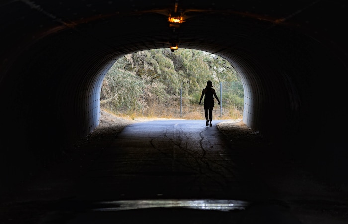 (Francisco Kjolseth  |  The Salt Lake Tribune) People recreate on the Jordan River Parkway in South Jordan on Friday, Oct. 2, 2020.