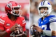 (The Salt Lake Tribune) Utah quarterback Devon Dampier, left, and BYU quarterback Bear Bachmeier.