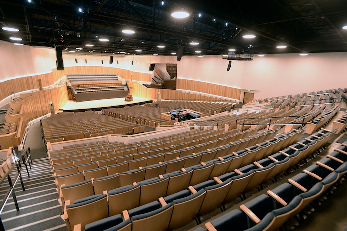 (Al Hartmann  |  The Salt Lake Tribune) 	
Utah State University is getting ready to reopen the renovated Chase Fine Arts Center, an arts complex that includes the totally remodeled Daines Concert Hall.