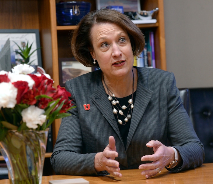 (Al Hartmann  |  The Salt Lake Tribune) 	
Ruth Watkins will succeed David Pershing this Spring as president of The University of Utah. 