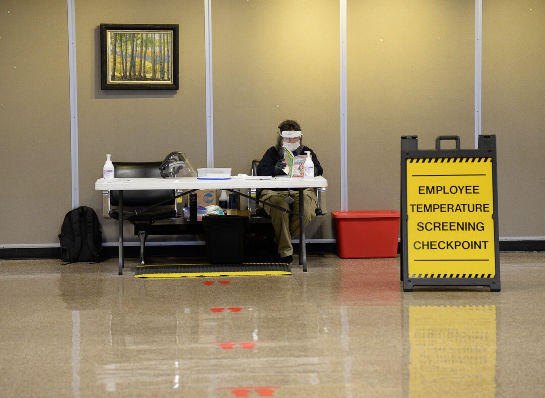 (Francisco Kjolseth  |  The Salt Lake Tribune) The main Delta terminal remains unusually quiet due to the ongoing battle with the coronavirus as crews continue their work in the first phase of construction of the Salt Lake City International Airport on Wednesday, May 20, 2020.