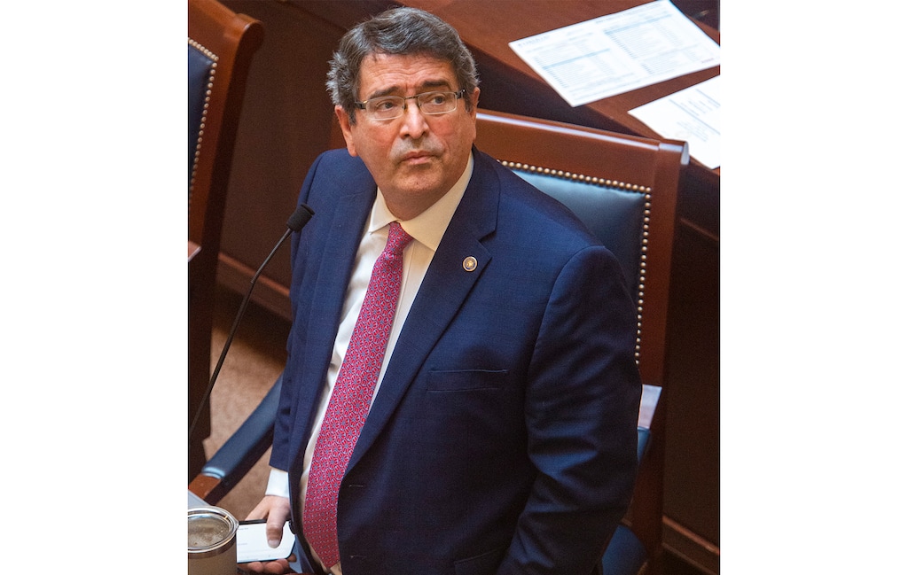 (Rick Egan | The Salt Lake Tribune) Sen. John Johnson, R-Ogden, pictured on Thursday, Feb. 18, 2021. Johnson railed against Davis School District on Wednesday, June 14, 2023, for removing the Bible for younger students while maintaining broader access to the book "The Freedom Writers Diary" that he finds too explicit for schools.
