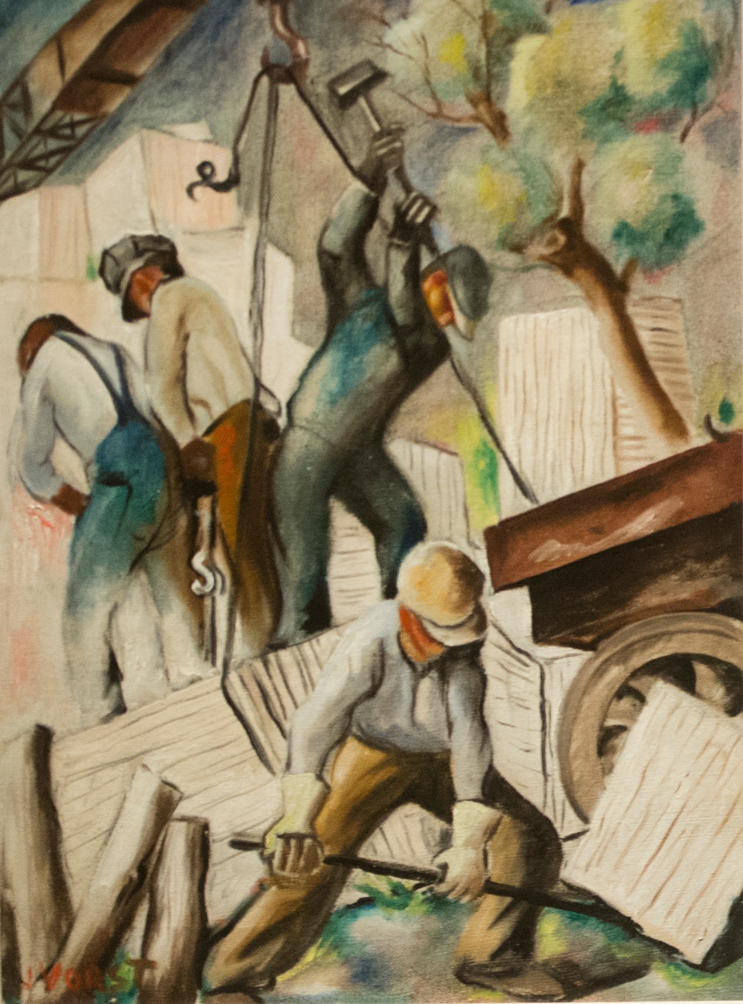 (Rick Egan  |  The Salt Lake Tribune)   Marble Quarry, by Joseph Paul Vorst, in new exhibit titled: “Joseph Paul Vorst: A Retrospective,” which will run from November 9, 2017, through April 15, 2018, at the LDS Church History Museum. Thursday, November 9, 2017.
