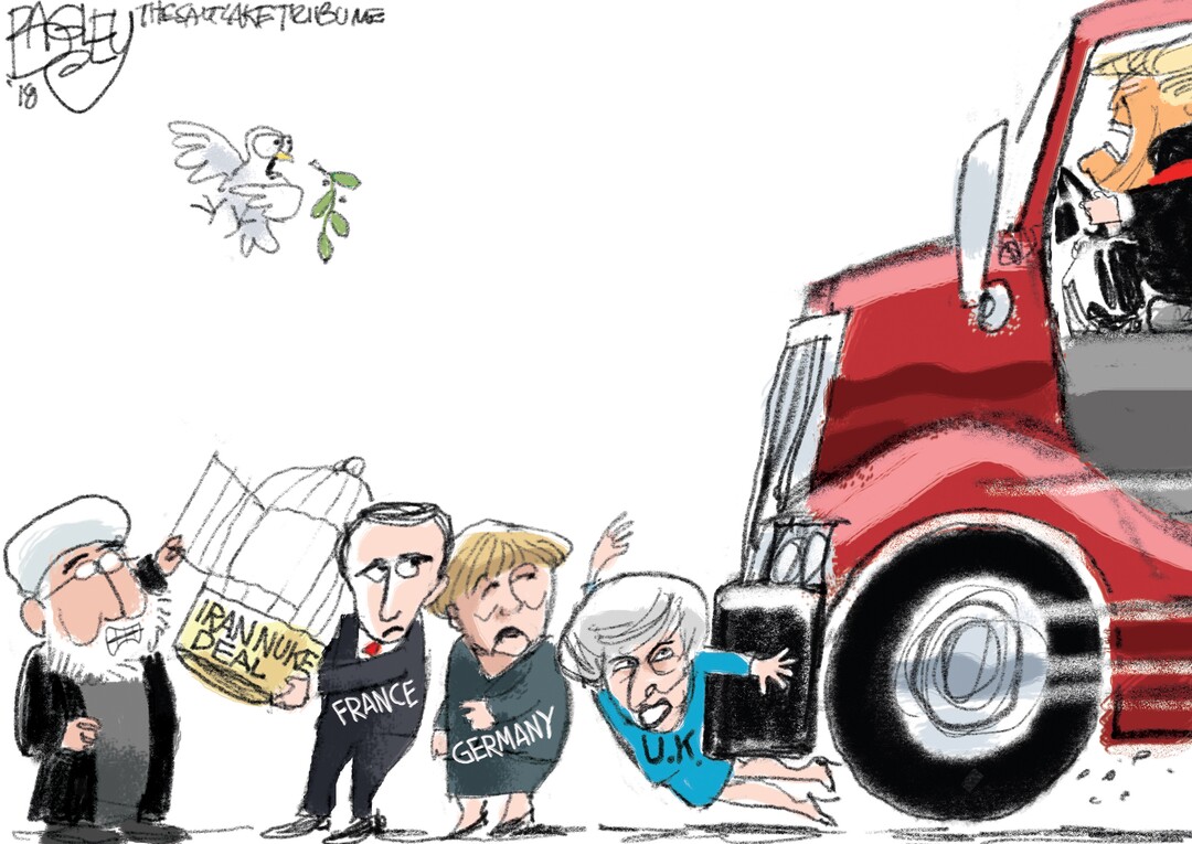 (Pat Bagley | The Salt Lake Tribune) This Pat Bagley cartoon appears in The Salt Lake Tribune on Wednesday, May 9, 2018.