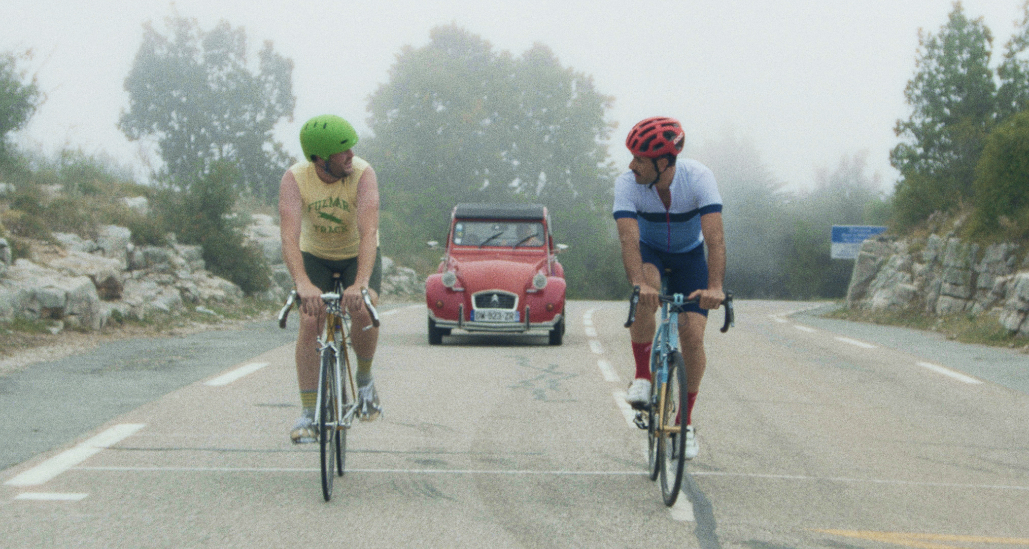 (Zach Kuperstein  |  courtesy of Sony Pictures Classics) Kyle Marvin, left, and Michael Angelo Covino co-wrote and start in the buddy comedy "The Climb," which Covino directed.