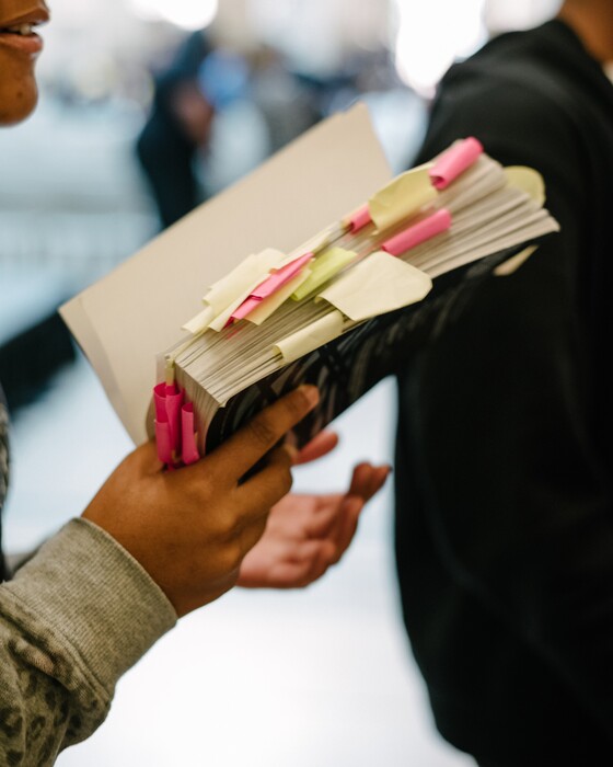 (Andrew Mangum | The New York Times)
Waiting for a book autograph in Baltimore on Oct. 1, 2019. On Monday, Nov. 8, 2021. Virginia's Spotsylvania County School Board this week voted unanimously to have books with "sexually explicit" material removed from school library shelves.