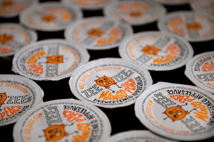 Scott Sommerdorf | The Salt Lake TribuneThe applesauce served at Backman Elementary SchoolÕs Breakfast in the Classroom program, Wednesday, March 21, 2018.