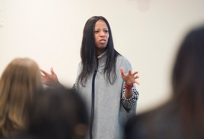 (Scott Sommerdorf   |  The Salt Lake Tribune)   Rep. Mia Love speaks about the "incivility currently in the United States" and encouraged new citizens to aspire to a higher level during a ceremony in recognition of children who have obtained citizenship through their parents, Thursday, December 28, 2017. Some were adopted by U.S. citizen parents; others derived citizenship when their immigrant parents became naturalized citizens.