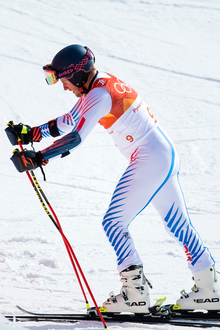 (Chris Detrick  |  The Salt Lake Tribune) Park City's Ted Ligety after competing in the Men's Giant Slalom Run 2 during the Pyeongchang 2018 Winter Olympics Sunday, Feb. 18, 2018. Ligety finished in 15th place with a combined time of 2:21.25.