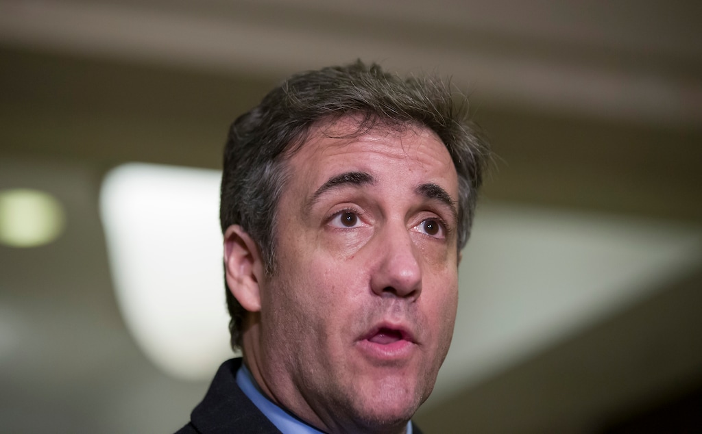(Alex Brandon  |  AP Photo)  In this March 6, 2019 file photo, Michael Cohen, President Donald Trump's former lawyer, speaks as he departs after testifying before a closed-door session of the House Intelligence Committee on Capitol Hill,  in Washington.  Cohen sues the Trump Organization, on Thursday, March 7, saying he is owed $1.9 million.