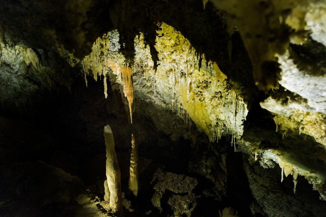 (Rick Egan  |  The Salt Lake Tribune)  Stalactites and Stalcmites in Timpanogos Cave, Thursday, Aug. 3, 2017.