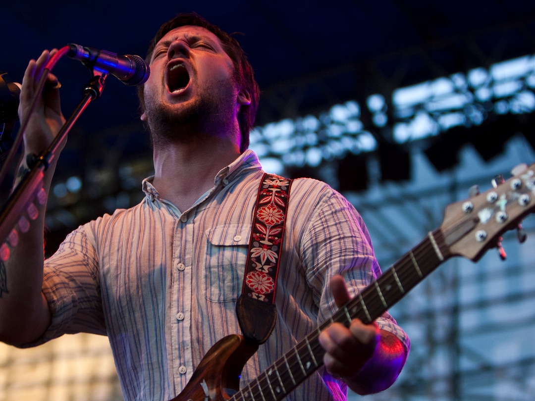 (Chris Detrick  | The Salt Lake Tribune)  Isaac Brock of Modest Mouse performs during the 2010 Twilight Concert Series at Pioneer Park Thursday, July 8, 2010. 
