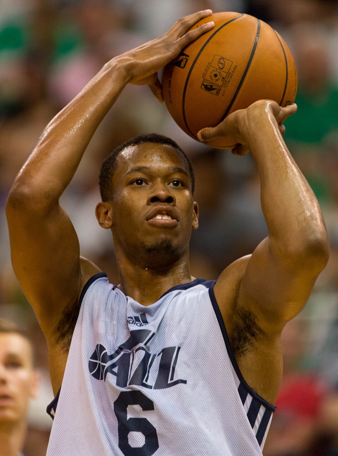 Trent Nelson  |  The Salt Lake TribuneRodney Hood as the Utah Jazz hold an open practice in Salt Lake City, Thursday July 10, 2014.