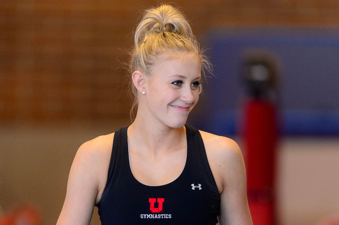 Trent Nelson  |  The Salt Lake TribuneUtah gymnast MaKenna Merrell at practice in Salt Lake City, Tuesday January 17, 2017.