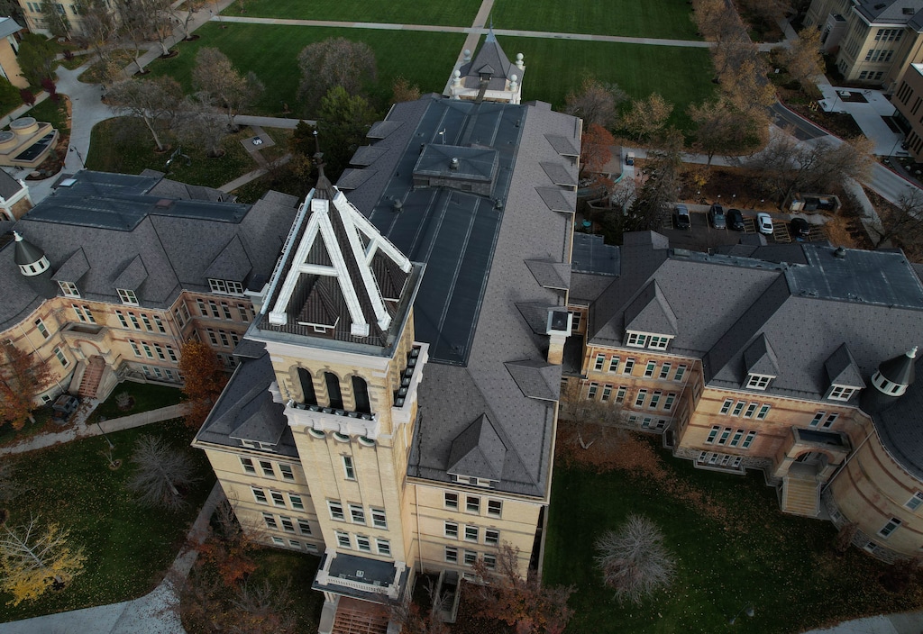 (Francisco Kjolseth  | The Salt Lake Tribune) The Old Main building at Utah State University in Logan on Monday, Nov. 17, 2025.