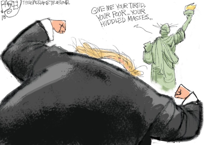 (Pat Bagley | The Salt Lake Tribune) This cartoon appears in the Sunday, Feb. 11, 2018, Salt Lake Tribune.