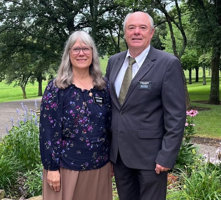 (The Church of Jesus Christ of Latter-day Saints) Senior missionary Brent Blackburn — with his wife, Carolyn — was killed in a lawn mower accident.