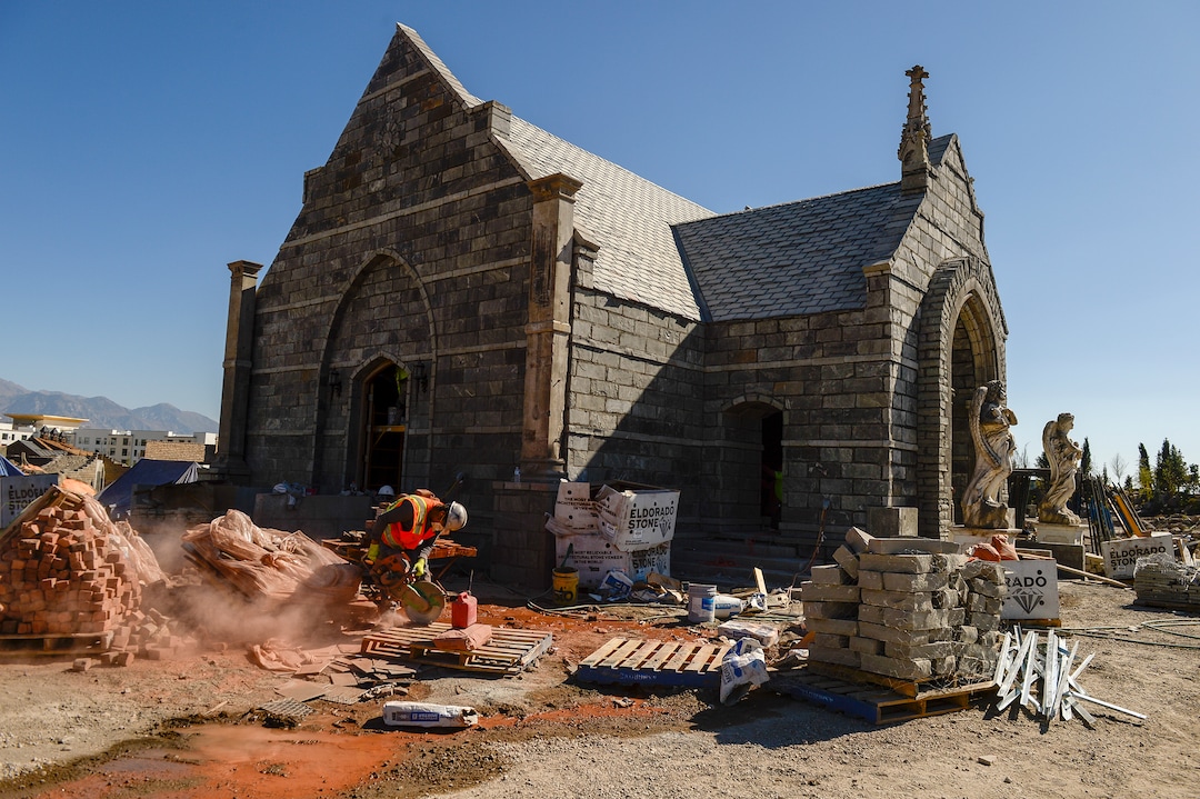 Leah Hogsten  |  The Salt Lake Tribune                  Evermore, a theme park in Pleasant Grove with an old-Europe fantasy atmosphere is having a "soft opening" on Saturday, Sept. 22, and an official grand opening on Sept. 29, 2018. 